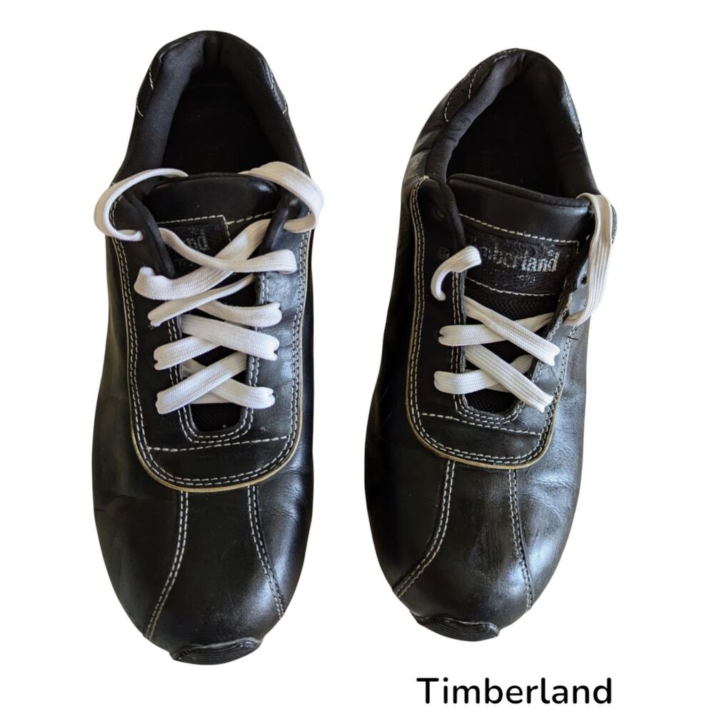 Timberland low top womens leather shoes/sneakers   Sz 8.5M